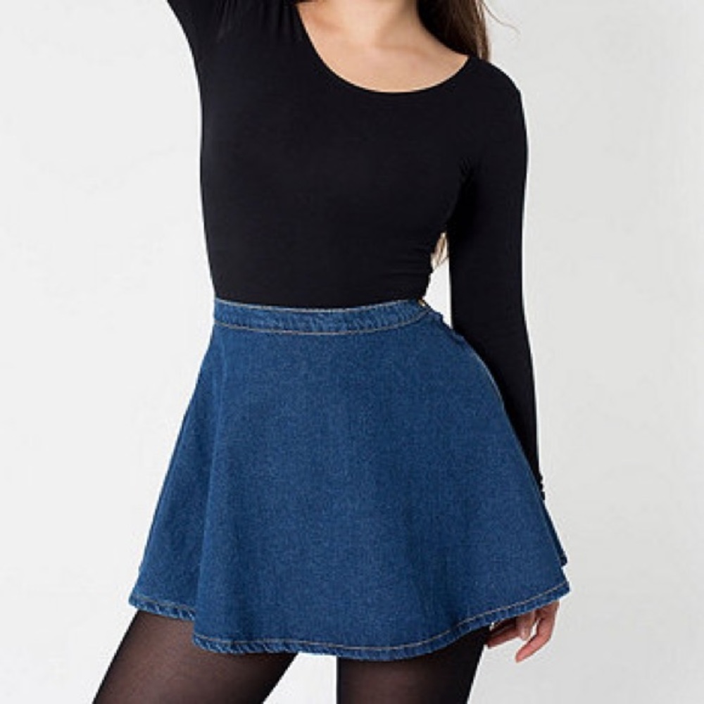 American Apparel Denim Circle Skirt